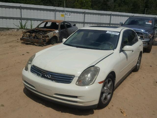 JNKCV51E04M100070 - 2004 INFINITI G35 WHITE photo 2