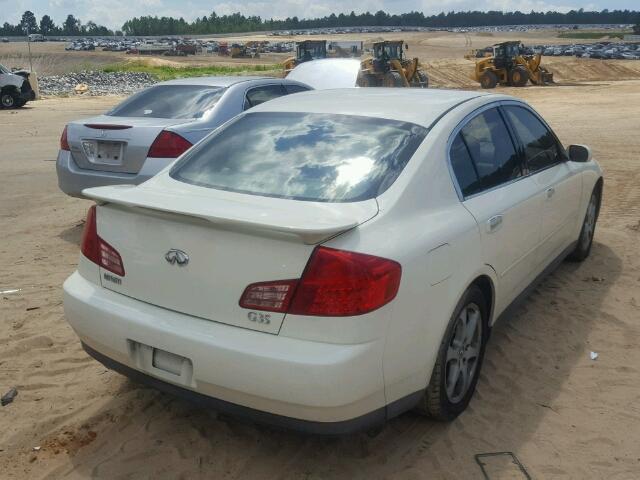 JNKCV51E04M100070 - 2004 INFINITI G35 WHITE photo 4