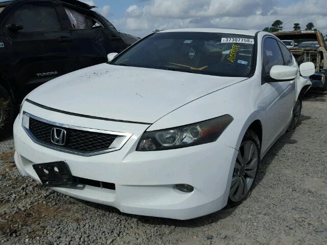 1HGCS1B82AA000594 - 2010 HONDA ACCORD EXL WHITE photo 2