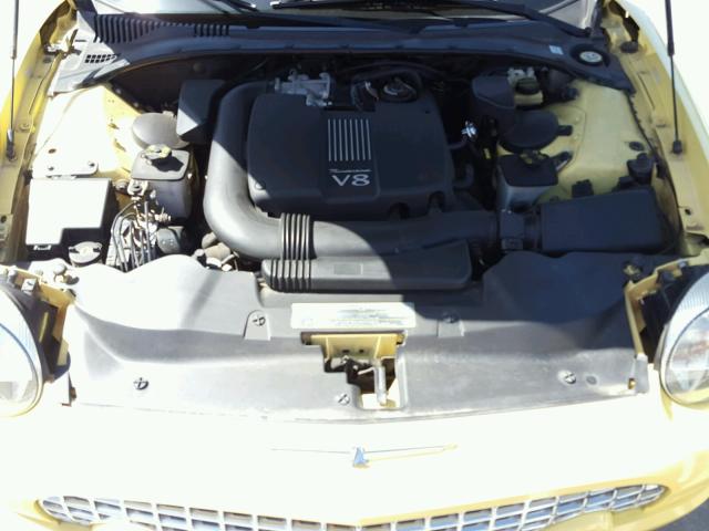 1FAHP60A02Y124838 - 2002 FORD THUNDERBIR YELLOW photo 7