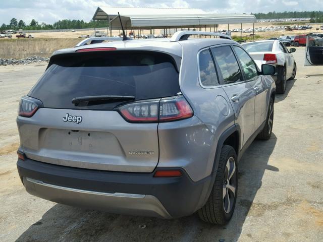 1C4PJLDB5KD170603 - 2019 JEEP CHEROKEE L SILVER photo 4