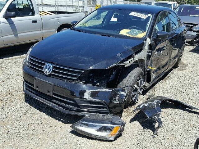3VWD67AJ4GM253312 - 2016 VOLKSWAGEN JETTA SE 黑色 照片 2