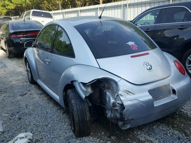 3VWBK31C95M403957 - 2005 VOLKSWAGEN NEW BEETLE ვერცხლისფერი ფოტო 3