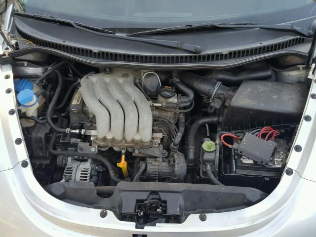 3VWBK31C95M403957 - 2005 VOLKSWAGEN NEW BEETLE ვერცხლისფერი ფოტო 7