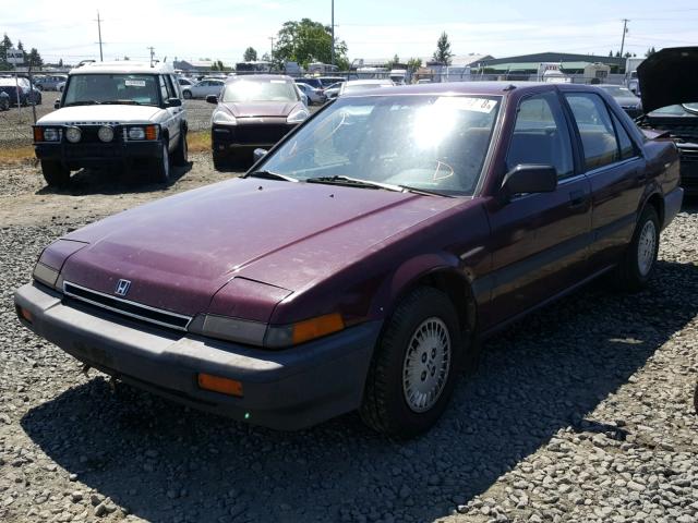 1HGBA542XGA075633 - 1986 HONDA ACCORD DX MAROON photo 2