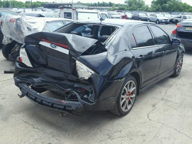 3FAHP0KC5AR146729 - 2010 FORD FUSION SPO BLACK photo 4