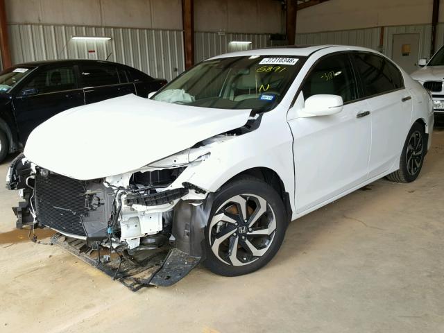 1HGCR2F98HA276891 - 2017 HONDA ACCORD EXL WHITE photo 2