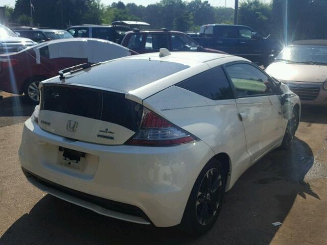 JHMZF1D4XES000039 - 2014 HONDA CR-Z WHITE photo 4