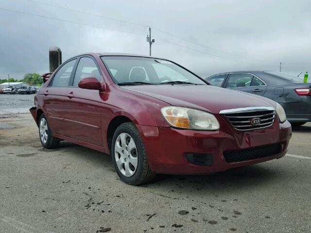 KNAFE121275458821 - 2007 KIA SPECTRA EX MAROON photo 1