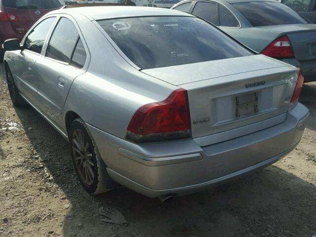 YV1RS592172618441 - 2007 VOLVO S60 2.5T SILVER photo 3