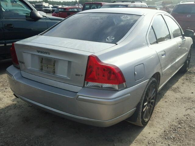 YV1RS592172618441 - 2007 VOLVO S60 2.5T SILVER photo 4