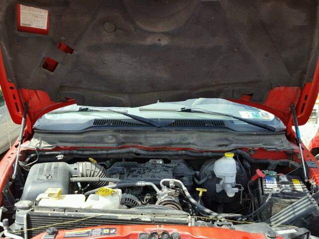 1D7HU182X6S556158 - 2006 DODGE RAM 1500 S RED photo 7