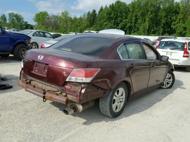 1HGCP26468A104871 - 2008 HONDA ACCORD LXP RED photo 4