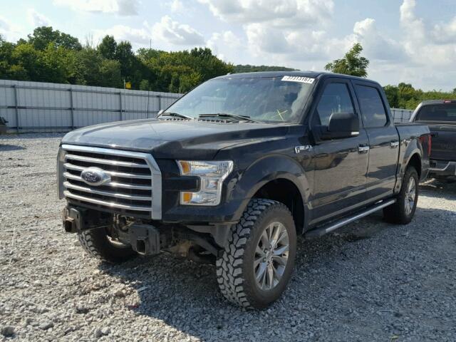 1FTEW1EF3GKF11062 - 2016 FORD F150 SUPER BLACK photo 2