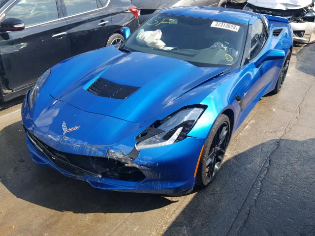 1G1YH2D7XG5124314 - 2016 CHEVROLET CORVETTE S BLUE photo 2