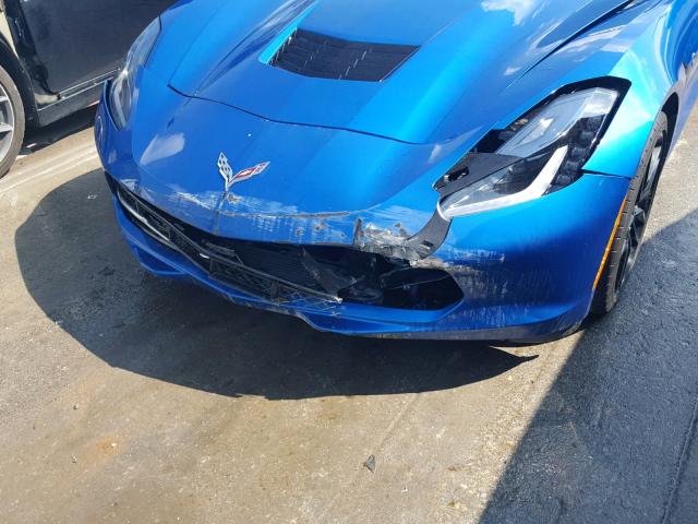 1G1YH2D7XG5124314 - 2016 CHEVROLET CORVETTE S BLUE photo 9