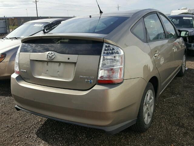 JTDKB20U477555424 - 2007 TOYOTA PRIUS GOLD photo 4