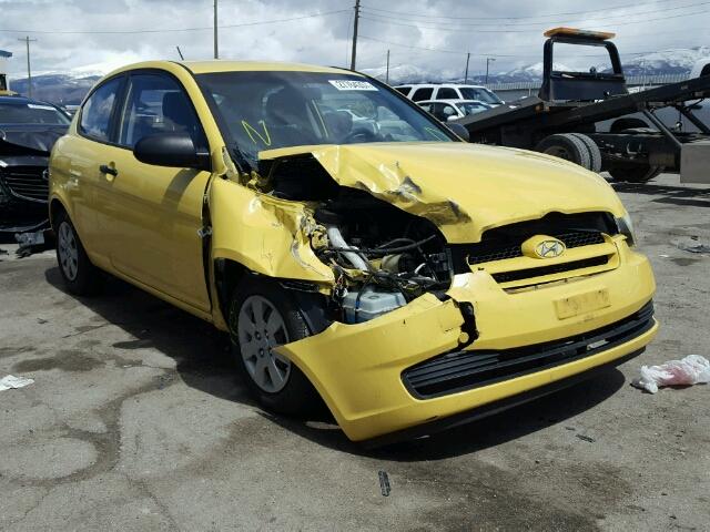 KMHCM36C58U060537 - 2008 HYUNDAI ACCENT GS YELLOW photo 1