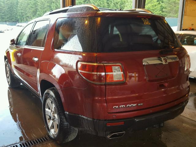5GZEV23757J148496 - 2007 SATURN OUTLOOK XR წითელი ფოტო 3