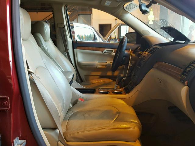 5GZEV23757J148496 - 2007 SATURN OUTLOOK XR წითელი ფოტო 5
