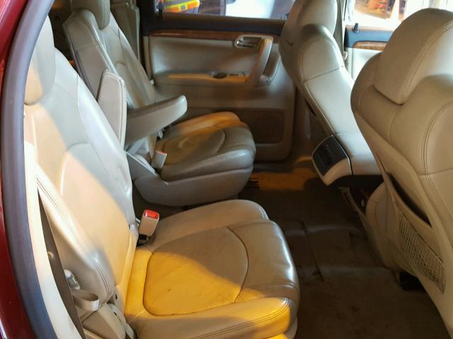 5GZEV23757J148496 - 2007 SATURN OUTLOOK XR წითელი ფოტო 6