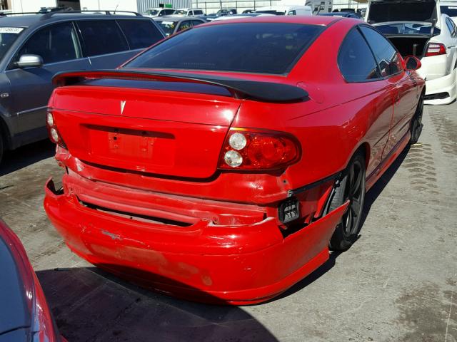 6G2VX12G34L251141 - 2004 PONTIAC GTO RED photo 4