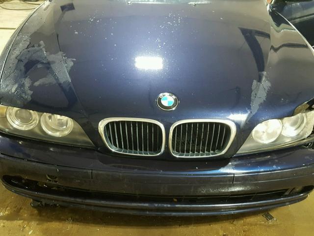 WBADT43461GX20844 - 2001 BMW 525 I AUTO BLUE photo 7