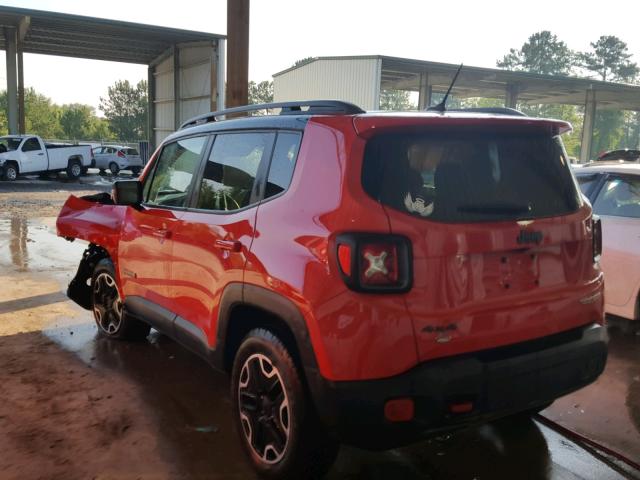 ZACCJBCT6GPD59868 - 2016 JEEP RENEGADE T RED photo 3