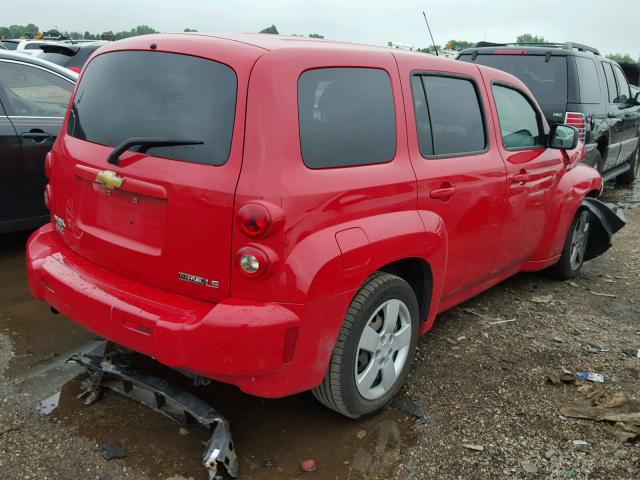 3GNCA13B69S642300 - 2009 CHEVROLET HHR LS Qırmızı foto 4