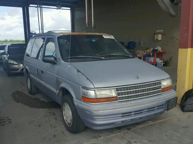 2P4GH2538PR371022 - 1993 PLYMOUTH VOYAGER BLUE photo 1