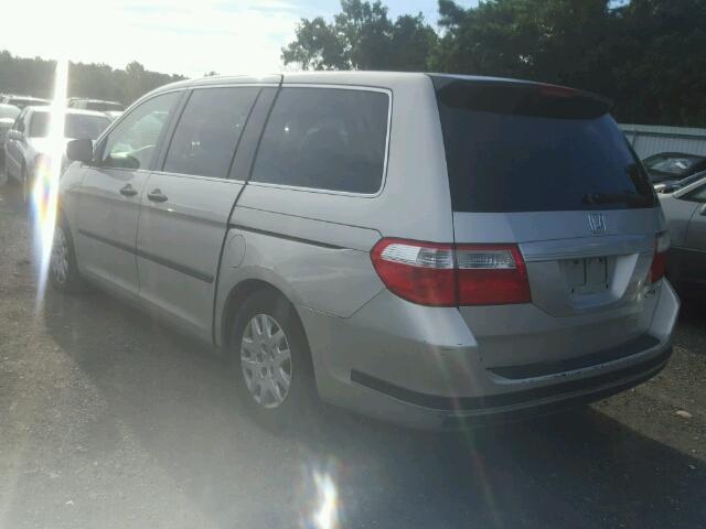 5FNRL38265B089491 - 2005 HONDA ODYSSEY LX GRAY photo 3