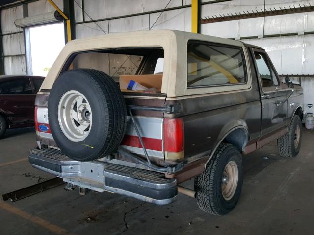 1FMEU15H3LLA31031 - 1990 FORD BRONCO U10 BROWN photo 4