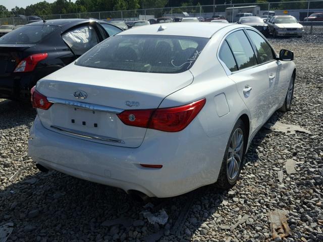 JN1EV7AP7HM735349 - 2017 INFINITI Q50 PREMIU WHITE photo 4