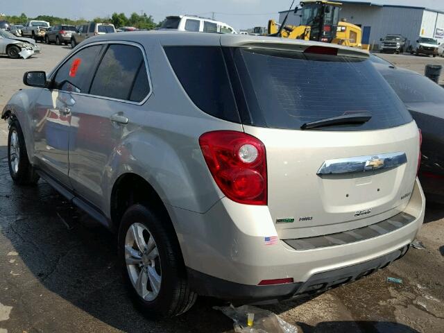 2GNFLCEK8C6138109 - 2012 CHEVROLET EQUINOX LS BEIGE photo 3