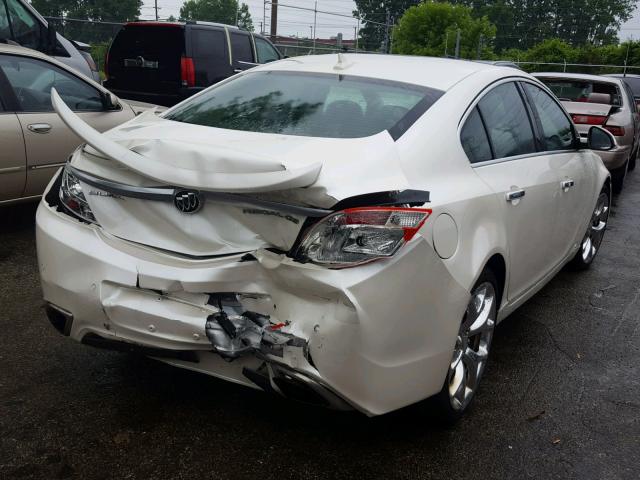 2G4GV5GV2C9166167 - 2012 BUICK REGAL GS Blanc photo 4