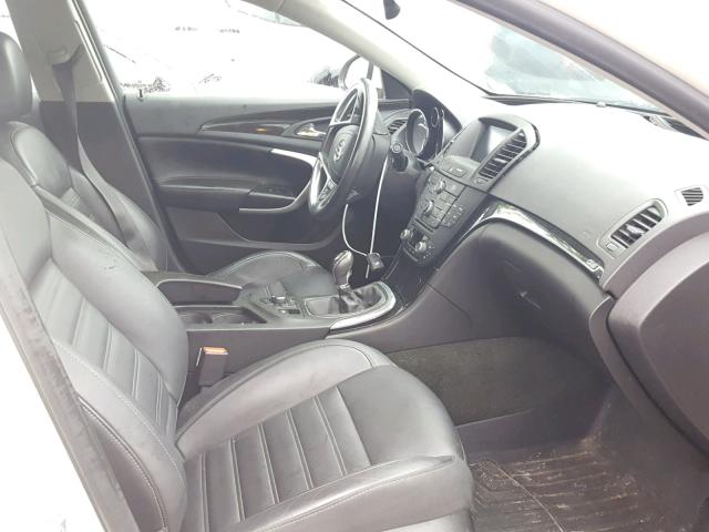 2G4GV5GV2C9166167 - 2012 BUICK REGAL GS Blanc photo 5