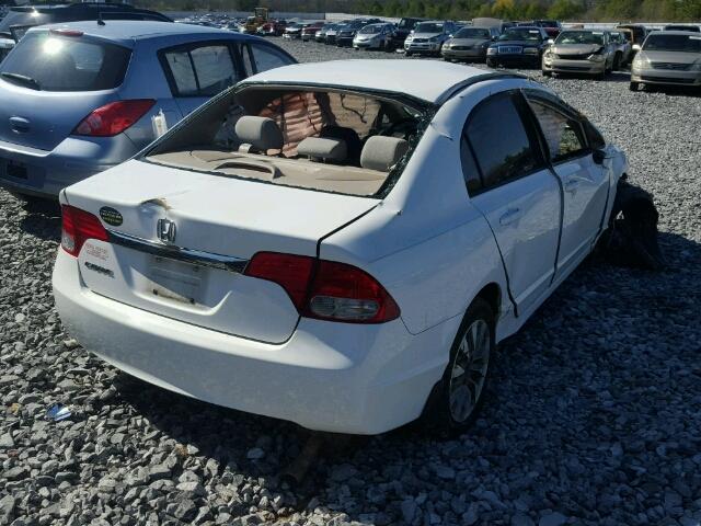 2HGFA1F85BH543001 - 2011 HONDA CIVIC EX WHITE photo 4