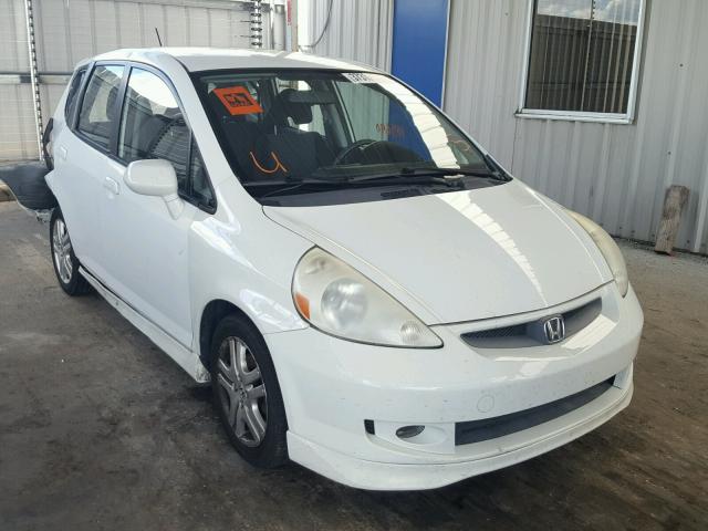 JHMGD38617S047919 - 2007 HONDA FIT S WHITE photo 1