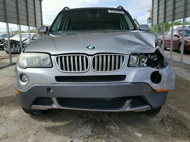 WBXPC93427WF19590 - 2007 BMW X3 3.0SI SILVER photo 7