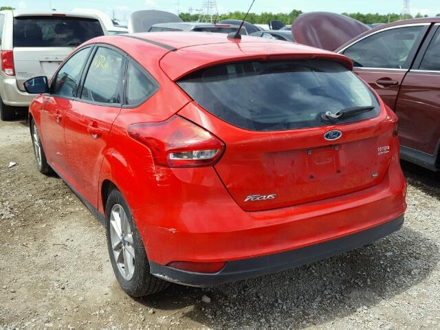 1FADP3K2XGL364440 - 2016 FORD FOCUS RED photo 3