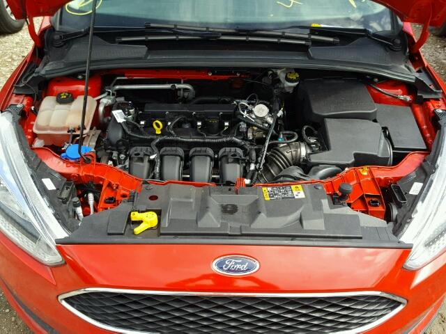 1FADP3K2XGL364440 - 2016 FORD FOCUS RED photo 7