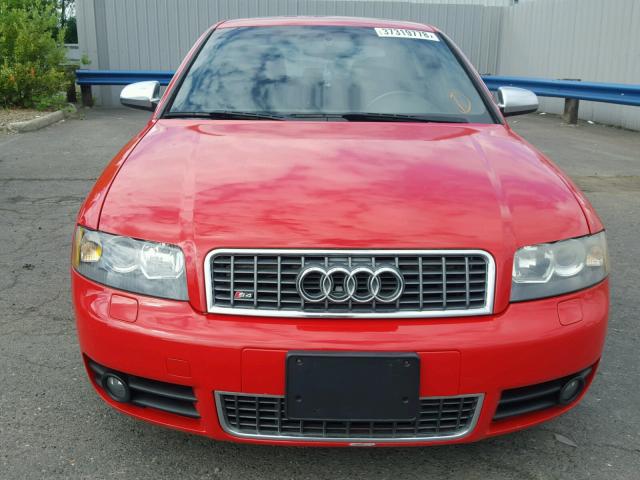 WAUPL68E25A004882 - 2005 AUDI S4 RED photo 9