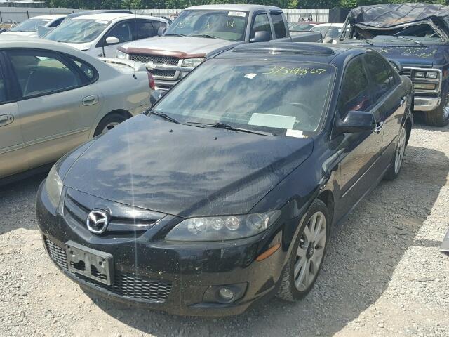 1YVHP85D875M31315 - 2007 MAZDA 6 S BLACK photo 2