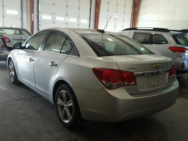 1G1PE5SB1F7204357 - 2015 CHEVROLET CRUZE LT SILVER photo 3