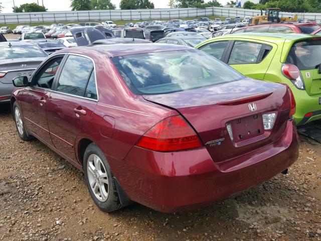 1HGCM56316A008435 - 2006 HONDA ACCORD SE RED photo 3