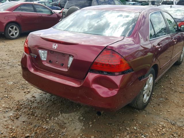 1HGCM56316A008435 - 2006 HONDA ACCORD SE RED photo 9