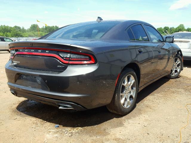 2C3CDXJG7GH313322 - 2016 DODGE CHARGER SX CHARCOAL photo 4