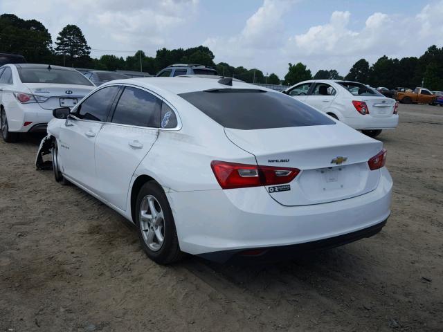 1G1ZB5ST0HF143151 - 2017 CHEVROLET MALIBU LS WHITE photo 3