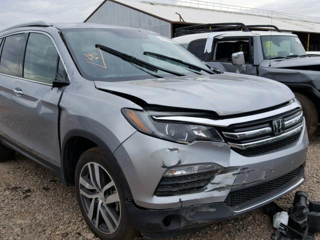 5FNYF6H02GB104722 - 2016 HONDA PILOT ELIT SILVER photo 9