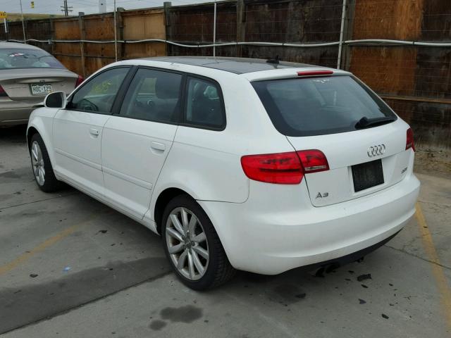 WAUHF78P99A119391 - 2009 AUDI A3 2.0T WHITE photo 3